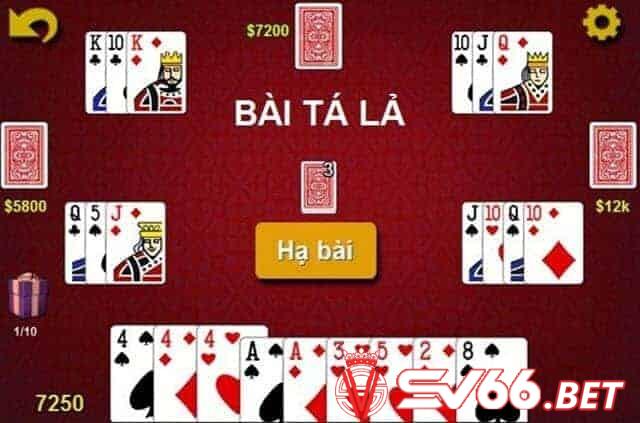 Tá lả cũng là một game bài được sáng tạo từ bộ bài Tây 52 cây